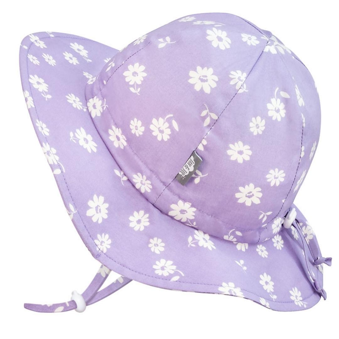 Cotton Floppy Hat color purple daisy