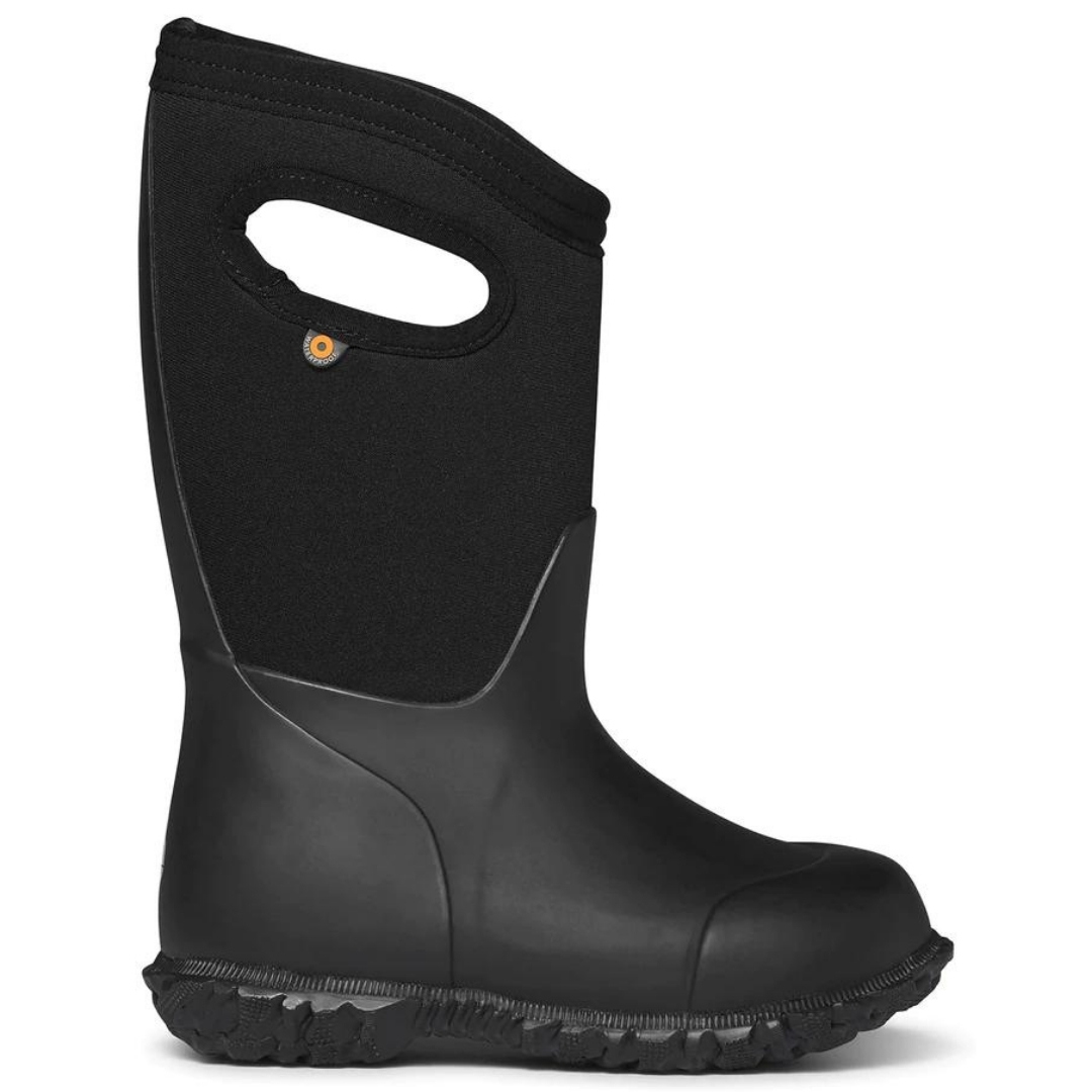 YORK SOLID botte d'hiver black profil droit botte droite