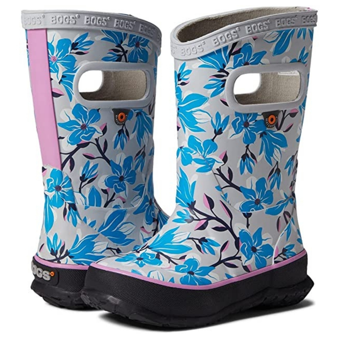 RAINBOOT MAGNOLIA oyster bogs deux bottes une de devant et l'autre arrière