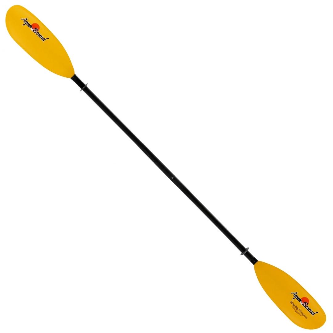 PAGAIE AQUA BOUND Sting Ray Fiberglass 2-Piece Kayak vue d'ensemble de la pagaie