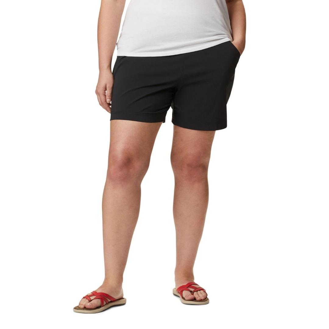 Short COLUMBIA Anytime Casual™ pour femme COULEUR BLACK VUE D'AVANT DU SHORT