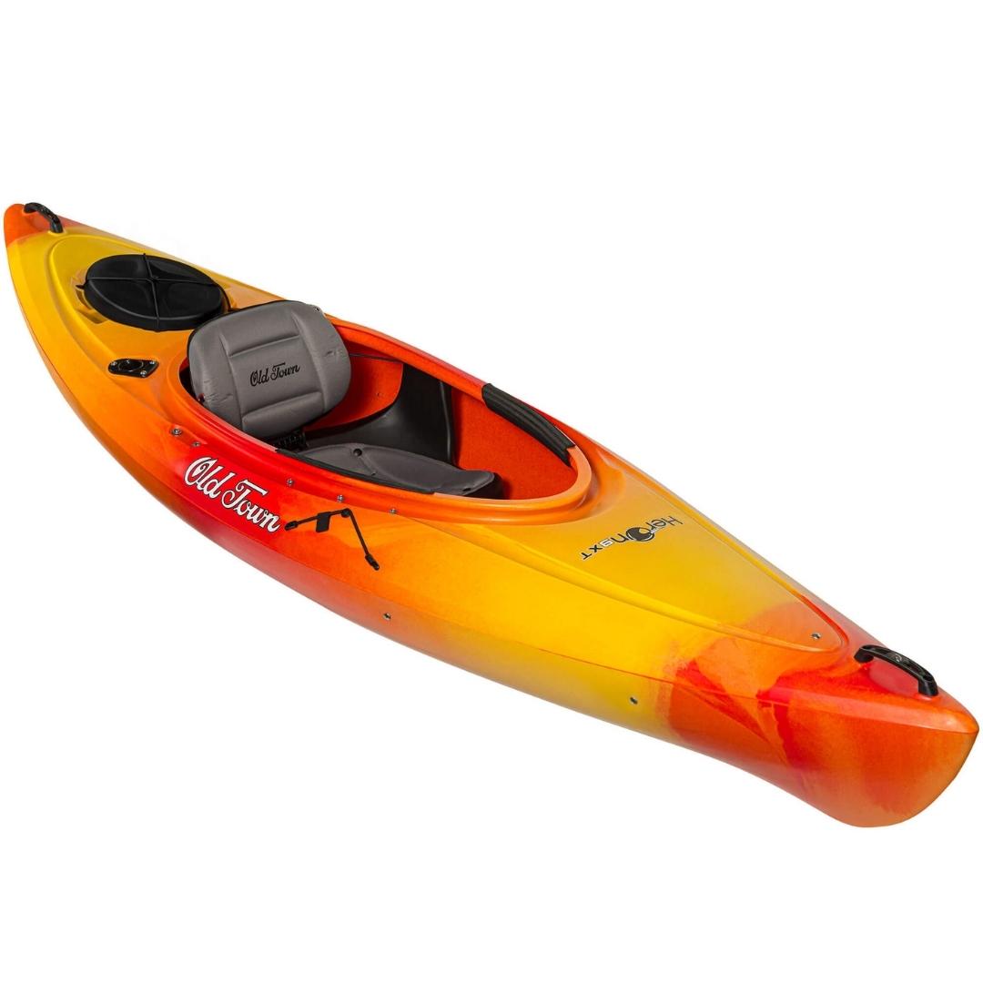 kayak old town heron 9xt couleur sunrise vue d'ensemble du kayak