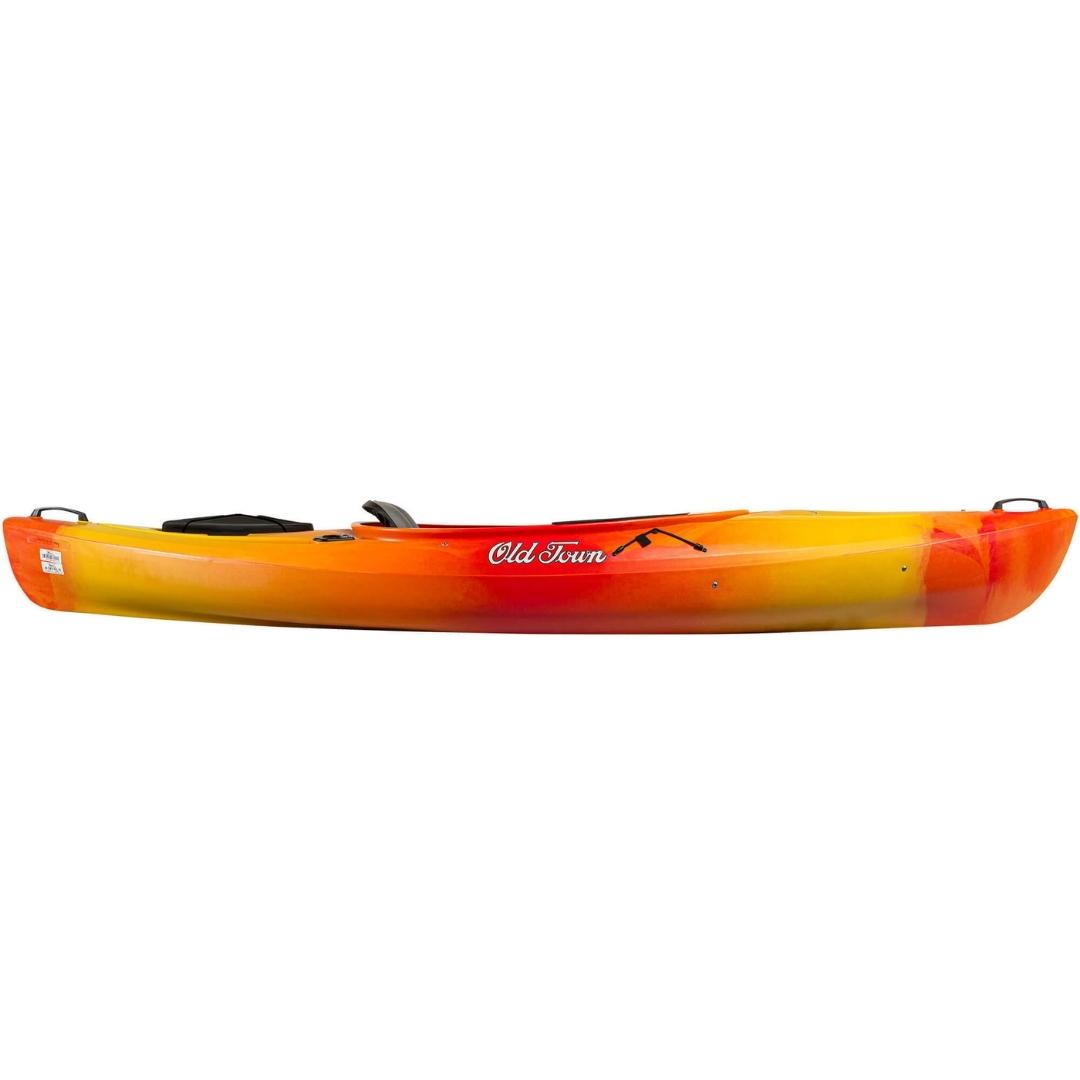 kayak old town heron 9xt couleur sunrise vu de profil du kayak