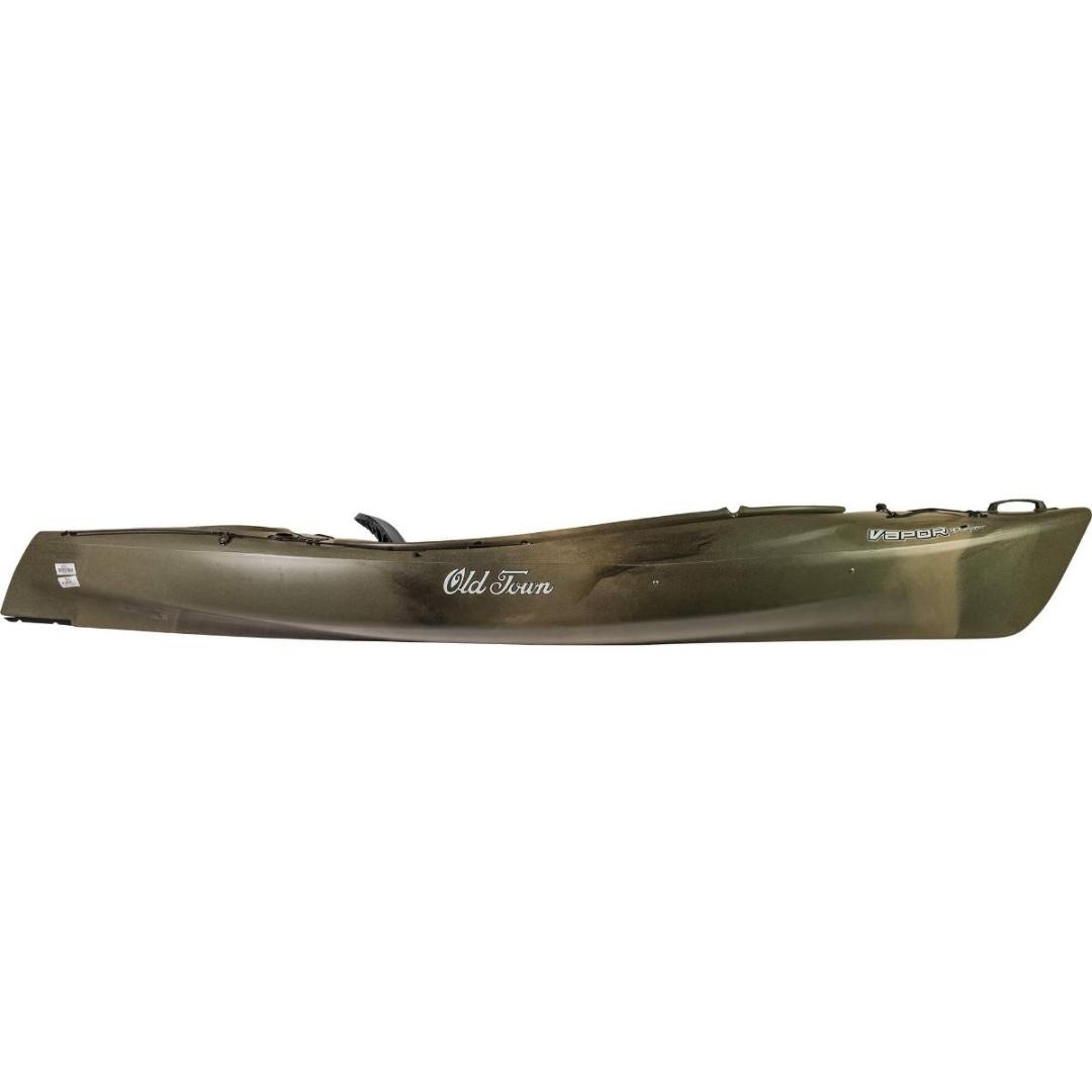 kayak old town vapor 10 angler couleur camo vue de profil du kayak