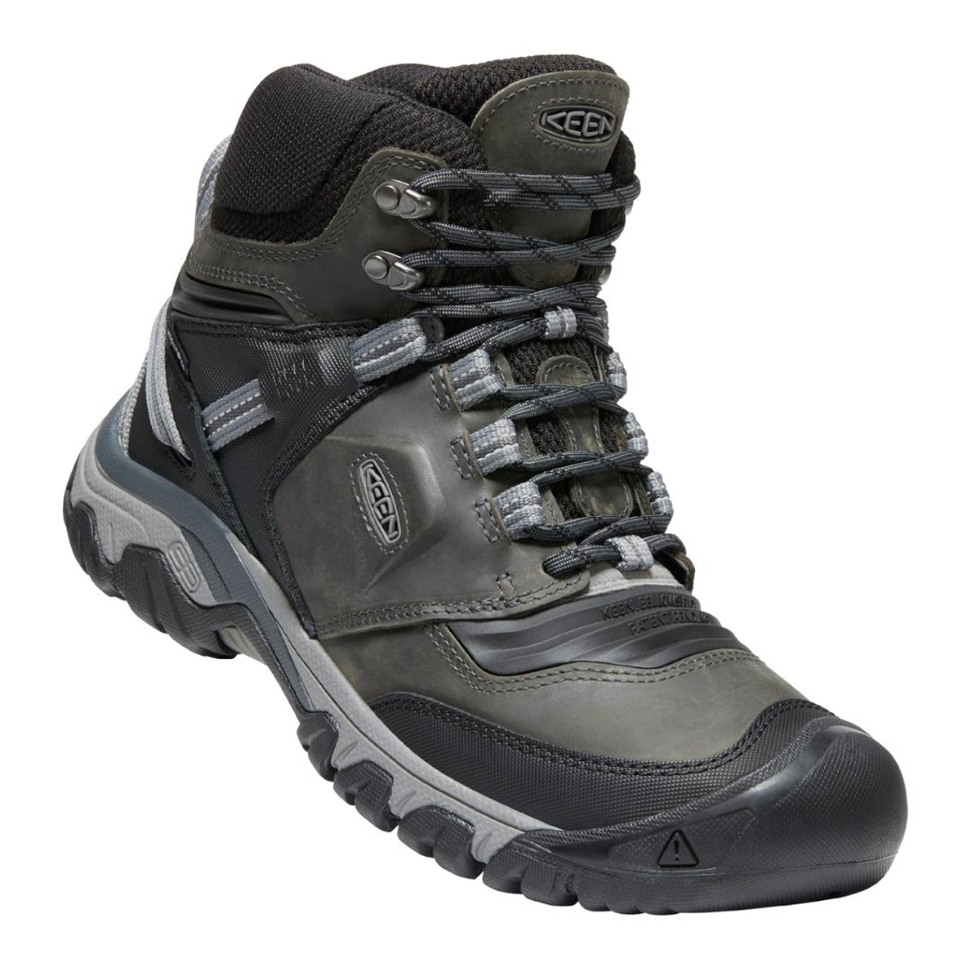 botte de randonnée Keen Ridge Flex Mid WP Pour Homme Couleur: Magnet/Black vue globale de la botte