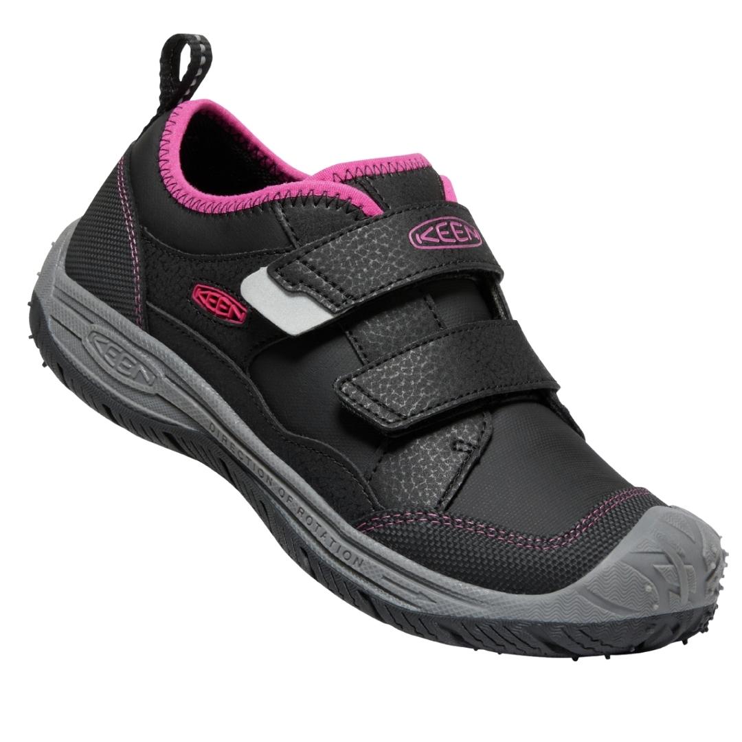 CHAUSSURE DE SPORT KEEN SPEED HOUND POUR JUNIOR COULEU BLACK/FUCHSIA PURPLE VUE GLOBALE DE LA CHAUSSURER