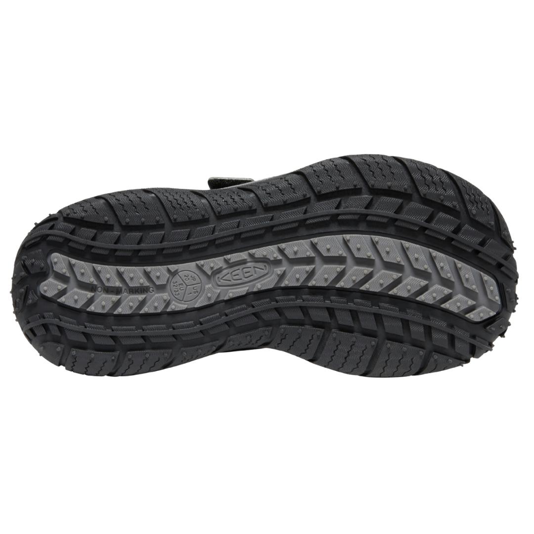 CHAUSSURE DE SPORT KEEN SPEED HOUND POUR JUNIOR COULEUR BLACK EVENING PRIMEROSE VUE DE LA SEMELLE D'USURE