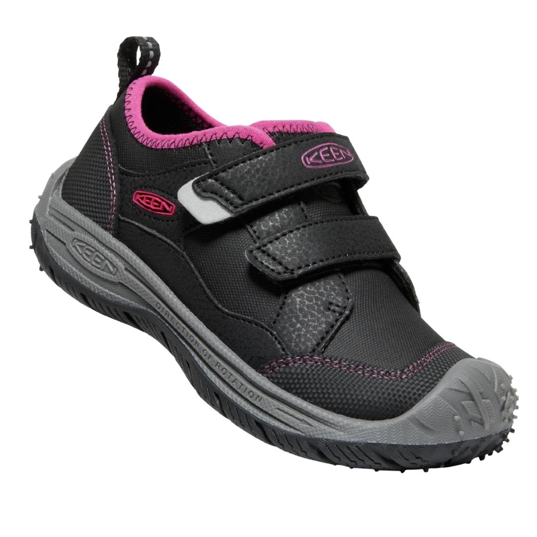 CHAUSSURE DE SPORT KEEN SPEED HOUND POUR enfant Couleur: Black/Fuchsia Purple vue d'ensemble de la chaussure a velcro