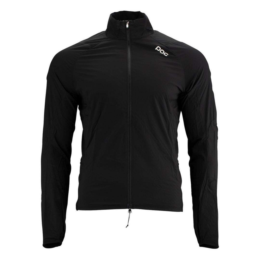 manteau de vélo poc pro thermal pour homme couleur uranium black vue de face