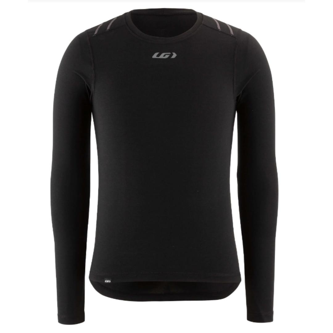 haut couche de base louis garneau 2004 pour homme couleur noir vue de l'avant du haut