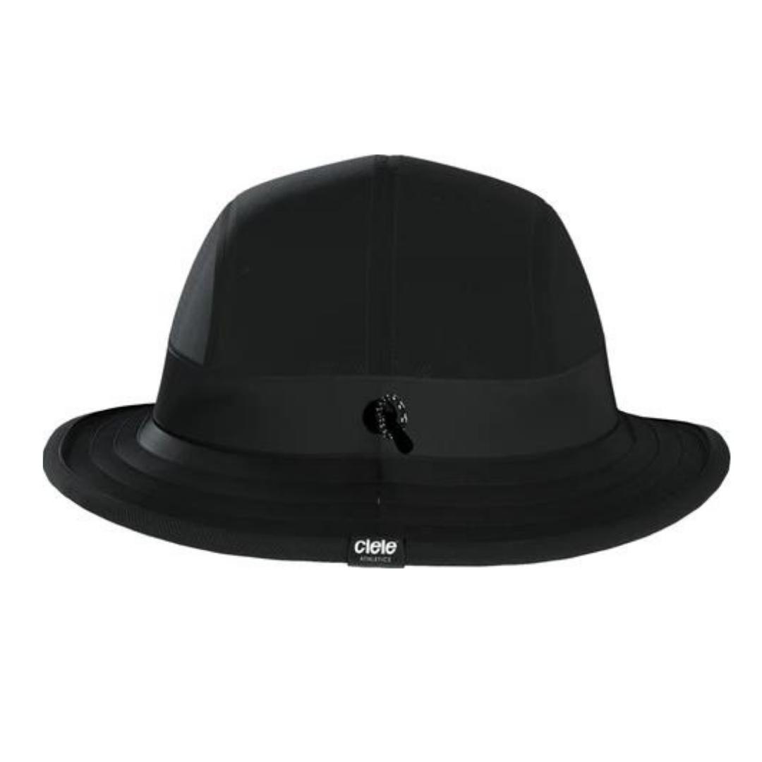 chapeau ciele athletics bucket hat standard small couleur whitaker vue de l'arrière avec le cordon de serrage et étiquette ciele