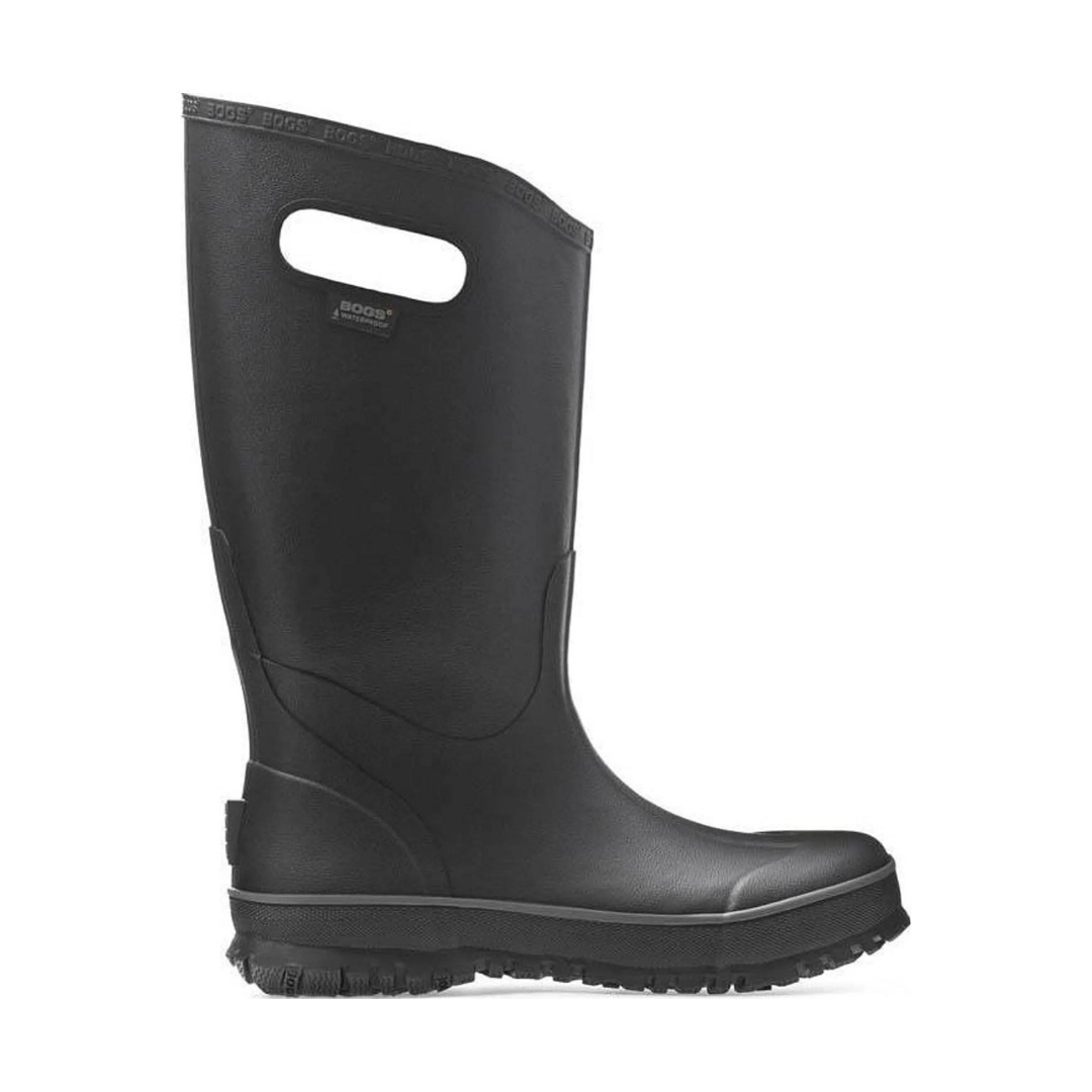 BOTTE DE PLUIE BOGS RAIN BOOT POUR HOMME couleur black vue de profil droit de la botte droite