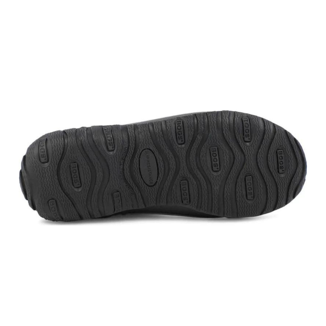 BOTTE DE PLUIE BOGS RAIN BOOT POUR HOMME couleur black vue de la semelle d'usure de la botte