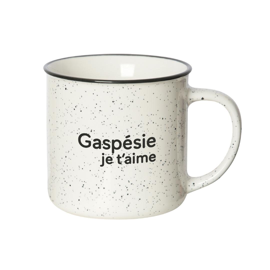 tasse en céramique gaspésie je t'aime couleur black