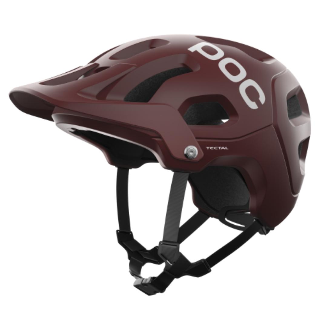 CASQUE DE VÉLO POC TECTAL UNISEXE COULEUR GARNET RED MATT PROFIL GAUCHE DU CASQUE