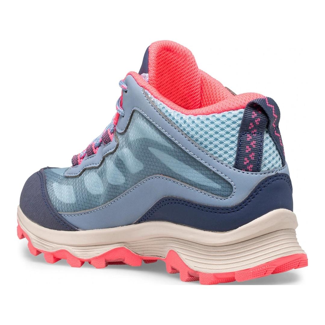 Moab Speed Mid Waterproof Hybrid Sneaker - Girls PROFIL GAUCHE SOULIER DROIT AVEC Membrane imperméable GORE-TEX®, respirabilité exceptionnelle et imperméabilité à l’eau