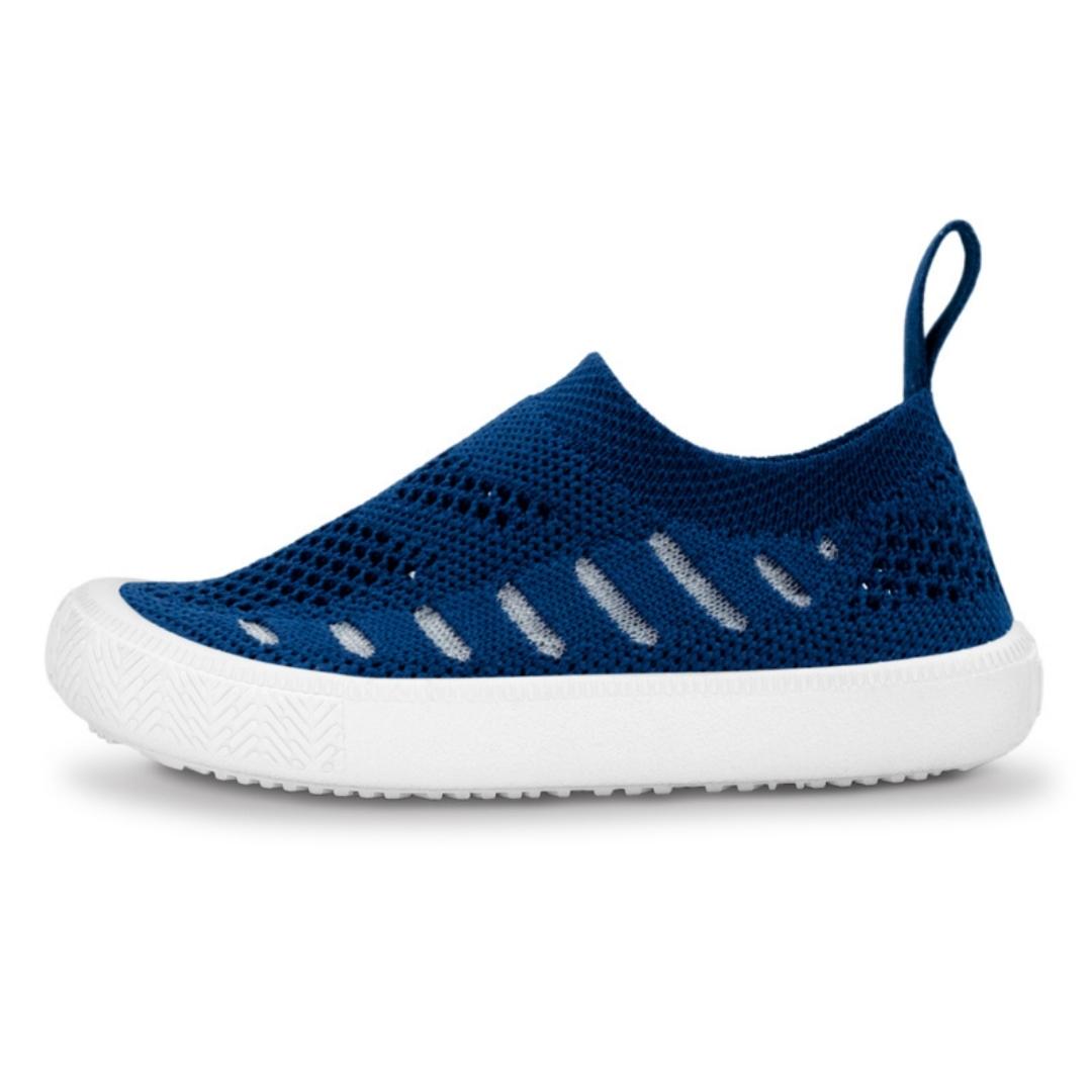 SOULIERS D'EAU JAN & JUL Breeze Knit COULEUR NAVY PROFIL GAUCHE SOULIER GAUCHE