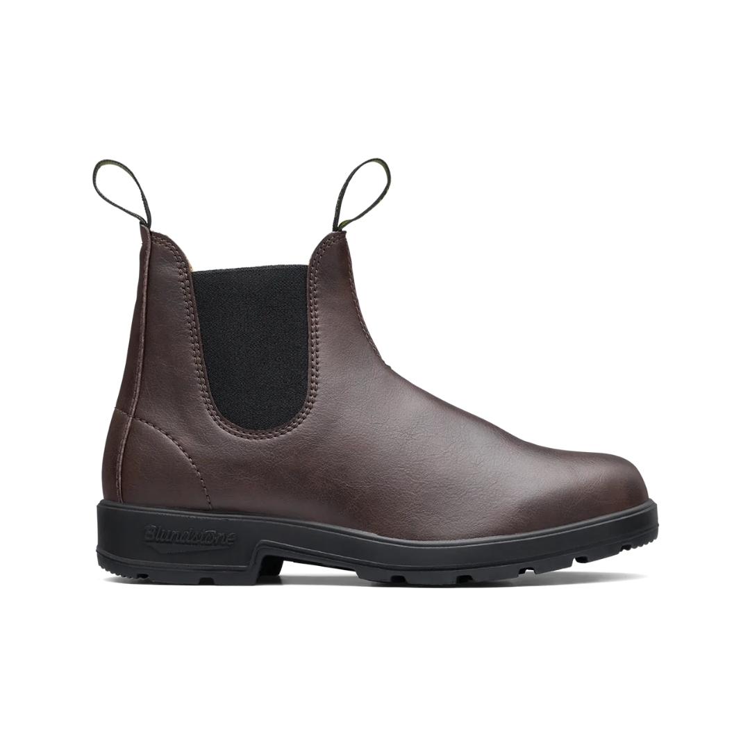 BOTTE URBAINE BLUNDSTONE ORIGINALE VÉGANE UNISEXE couleur brun vue de profil droit de la botte droite