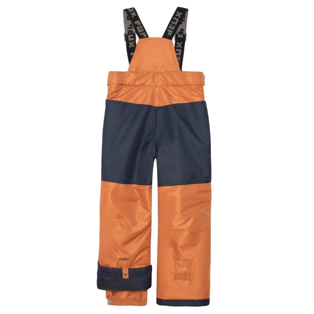 pantalon de neige deux par deux unisexe pour enfant couleur glazed ginger vu de dos