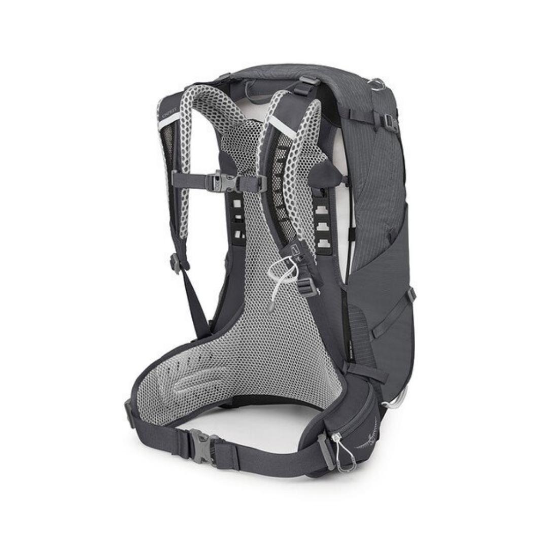SAC À DOS OSPREY SIRRUS 24 POUR FEMME COULEUR TUNNEL VISION GREY VUE DU SAC DE DOS SAC BLEU
