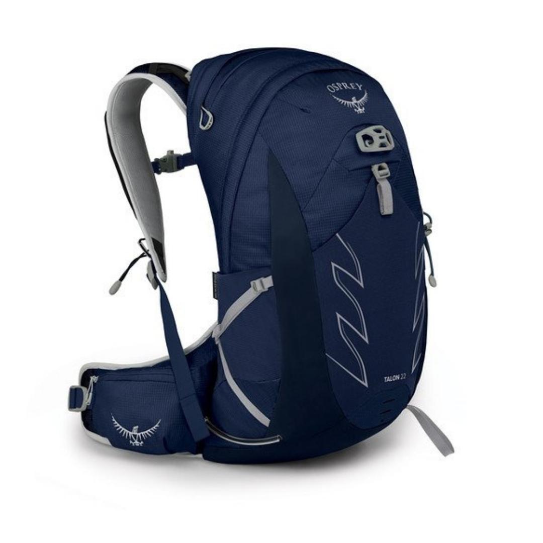 SAC À DOS OSPREY TALON 22 COULEUR CERAMIC BLUE VUE DE FACE DU SAC MULTISPORT