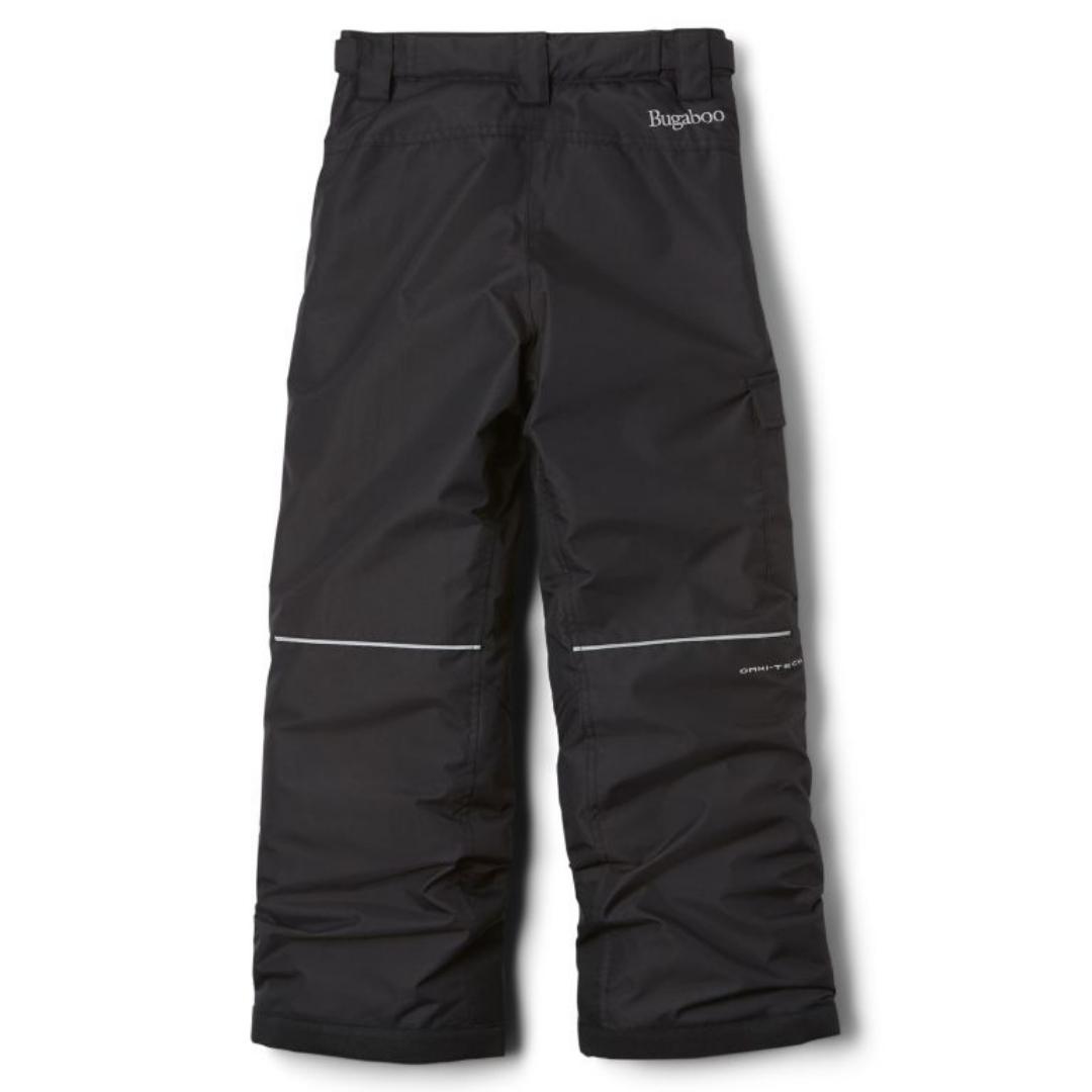 PANTALON ISOLÉ COLUMBIA BUGABOO II POUR ENFANT couleur black vu de dos avec rétails réfléchissants