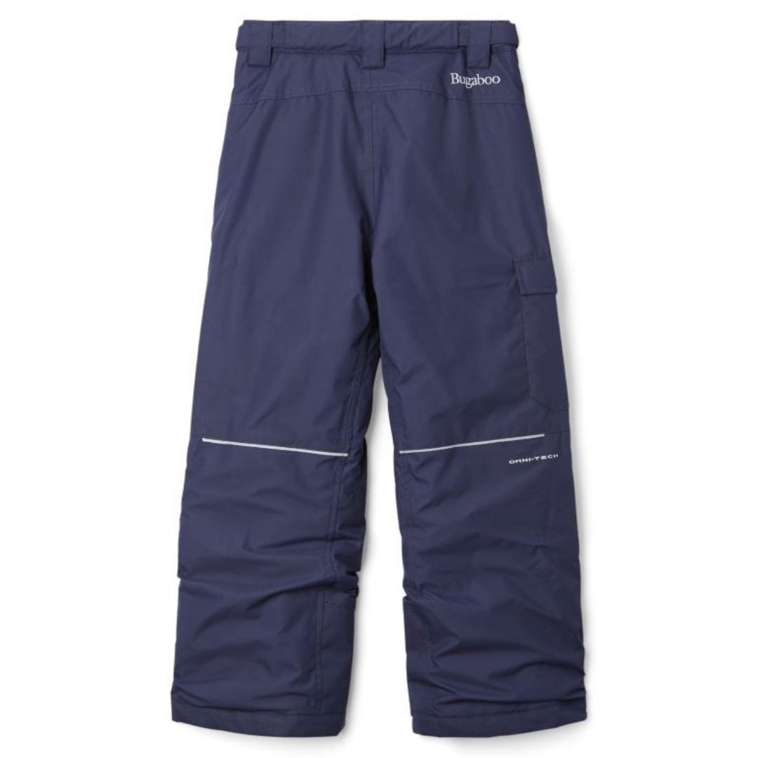 PANTALON ISOLÉ COLUMBIA BUGABOO II POUR ENFANT couleur nocturlal vu de dos avec rétails réfléchissants