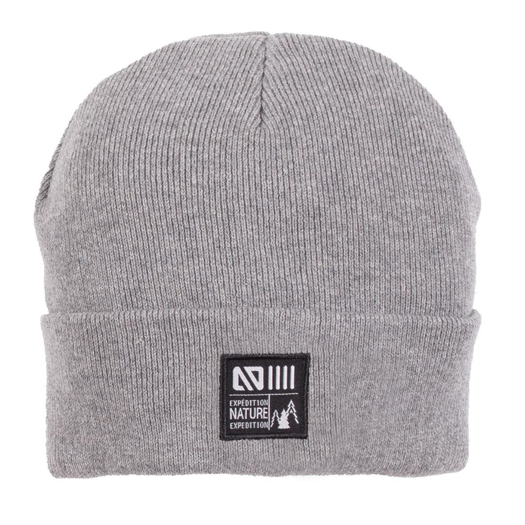 TUQUE EN TRICOT NANO COULEUR GRIS CHINÉ