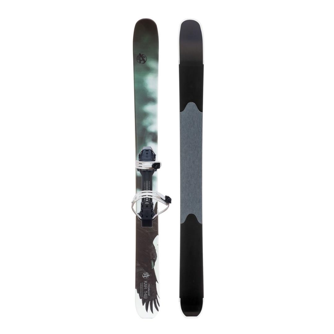 SKI RAQUETTE OAC KAR 149 AVEC FIXATION EA 2.0 VUE DU DESSUS AVEC FIXATION ET DU DESSOUS
