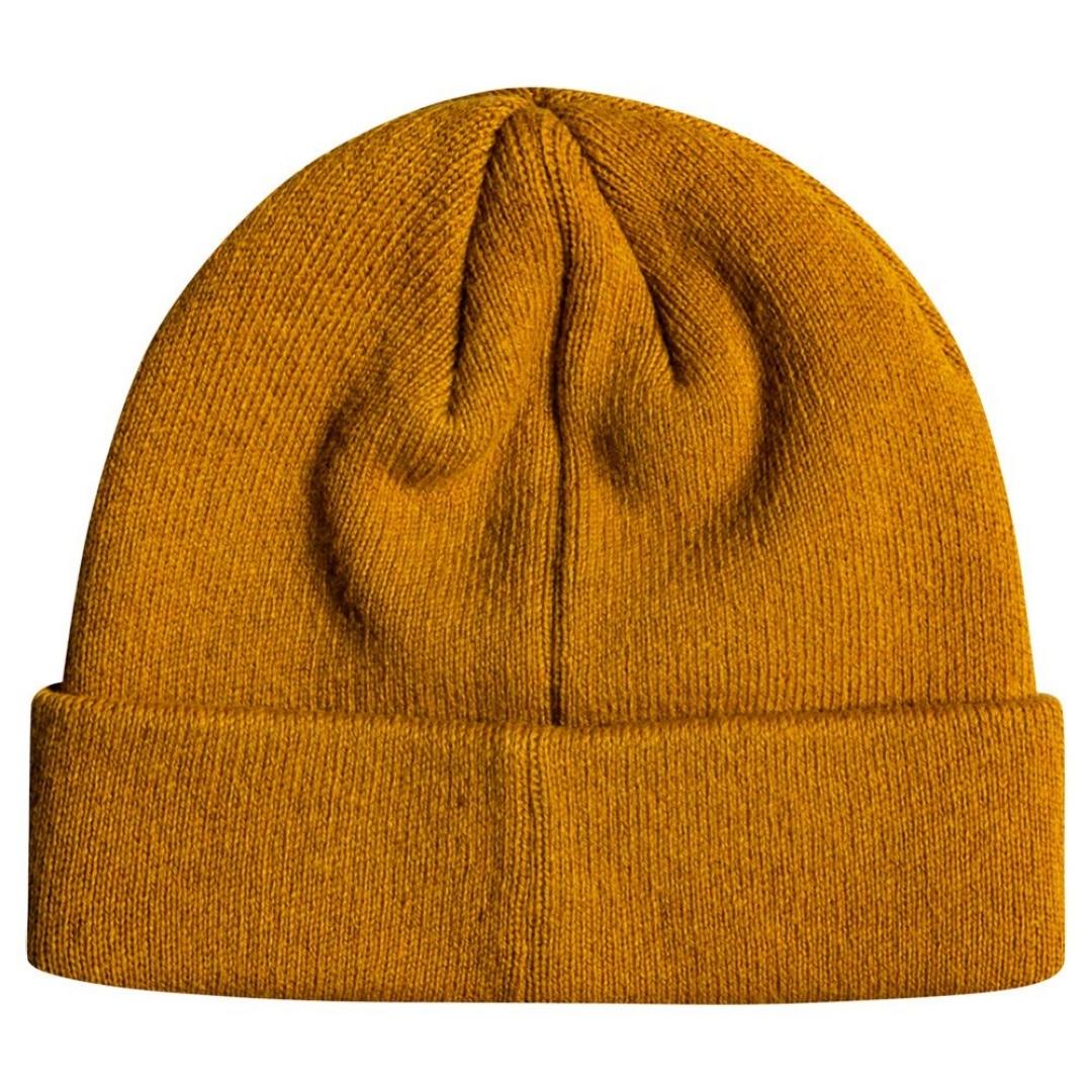 TUQUE QUIKSILVER ROUTINE UNISEXE POUR ADULTE couleur BUCKTHORN BROWN vue à plat de dos tuque unie