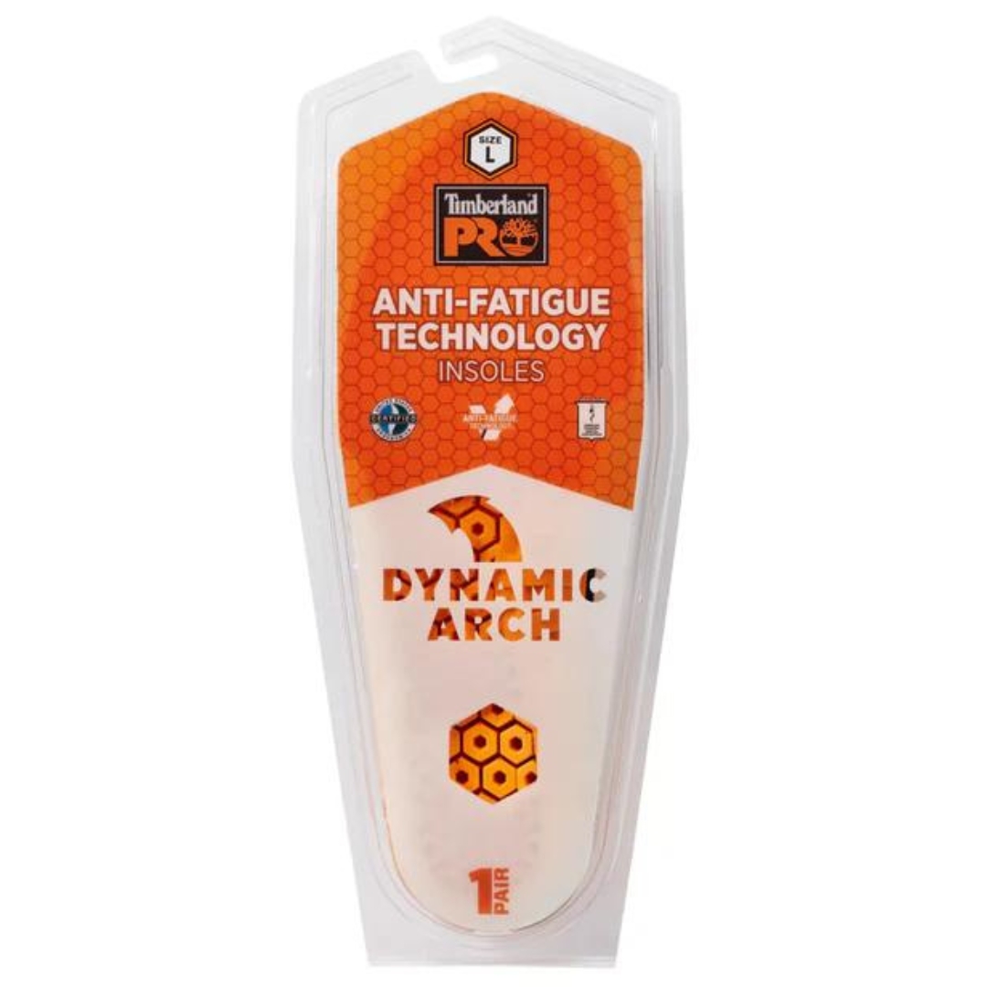 SEMELLE INTÉRIEURE ANTI FATIGUE TIMBERLAND PRO DYNAMIC POUR HOMME vu eu dessus de l'emballage