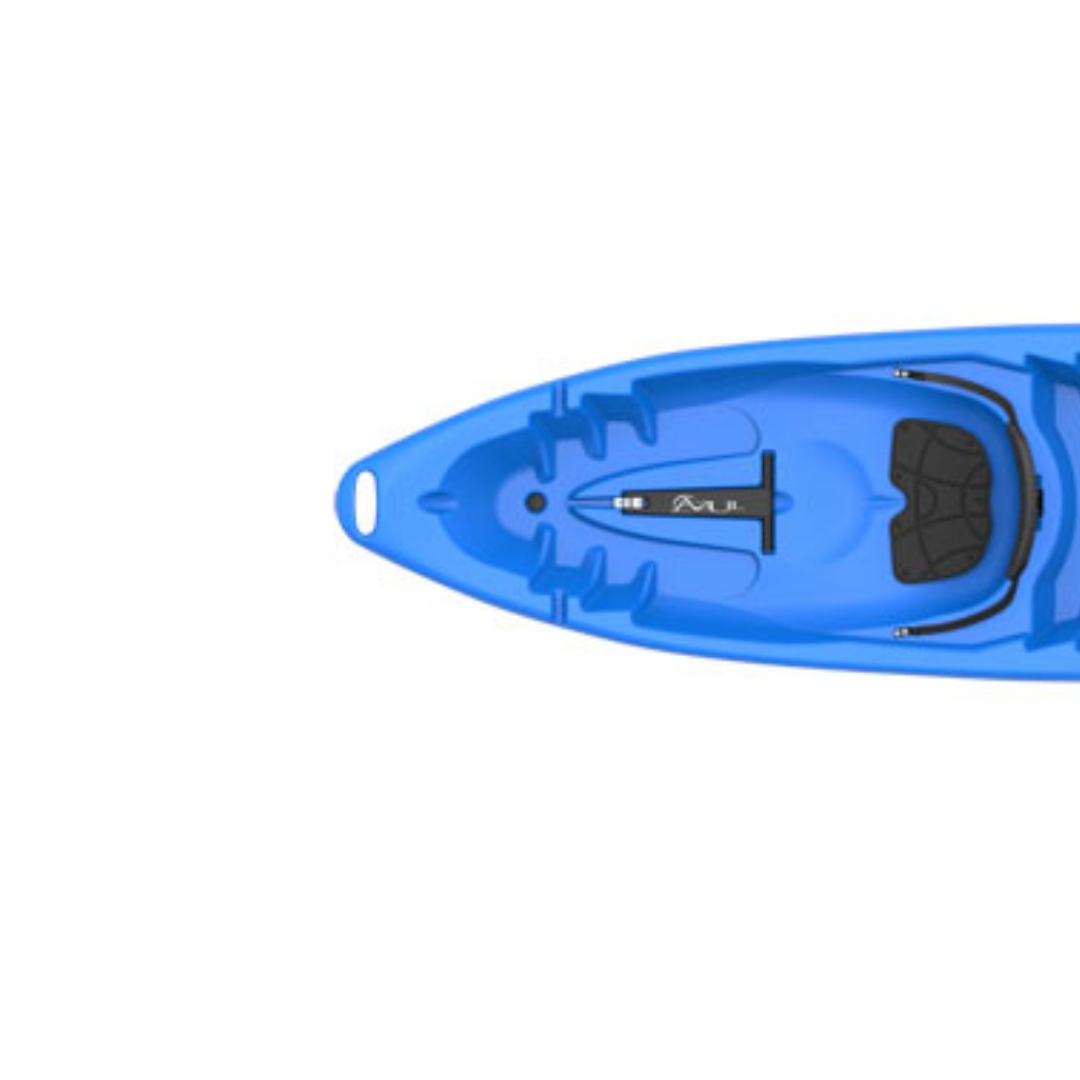 KAYAK AZUL SUN 80 DUO couleur bleue vue du dessus du devant du kayak