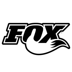 Logo noir et blanc avec le mot « FOX » en lettres stylisées et audacieuses. Le « O » a la forme d'une queue de renard, créant un design artistique et dynamique.