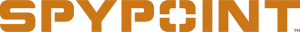 L'image représente le logo SPYPOINT en lettres majuscules orange et en gras sur fond blanc.