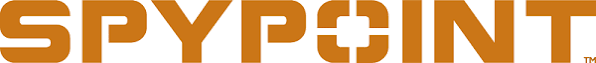 L'image représente le logo SPYPOINT en lettres majuscules orange et en gras sur fond blanc.
