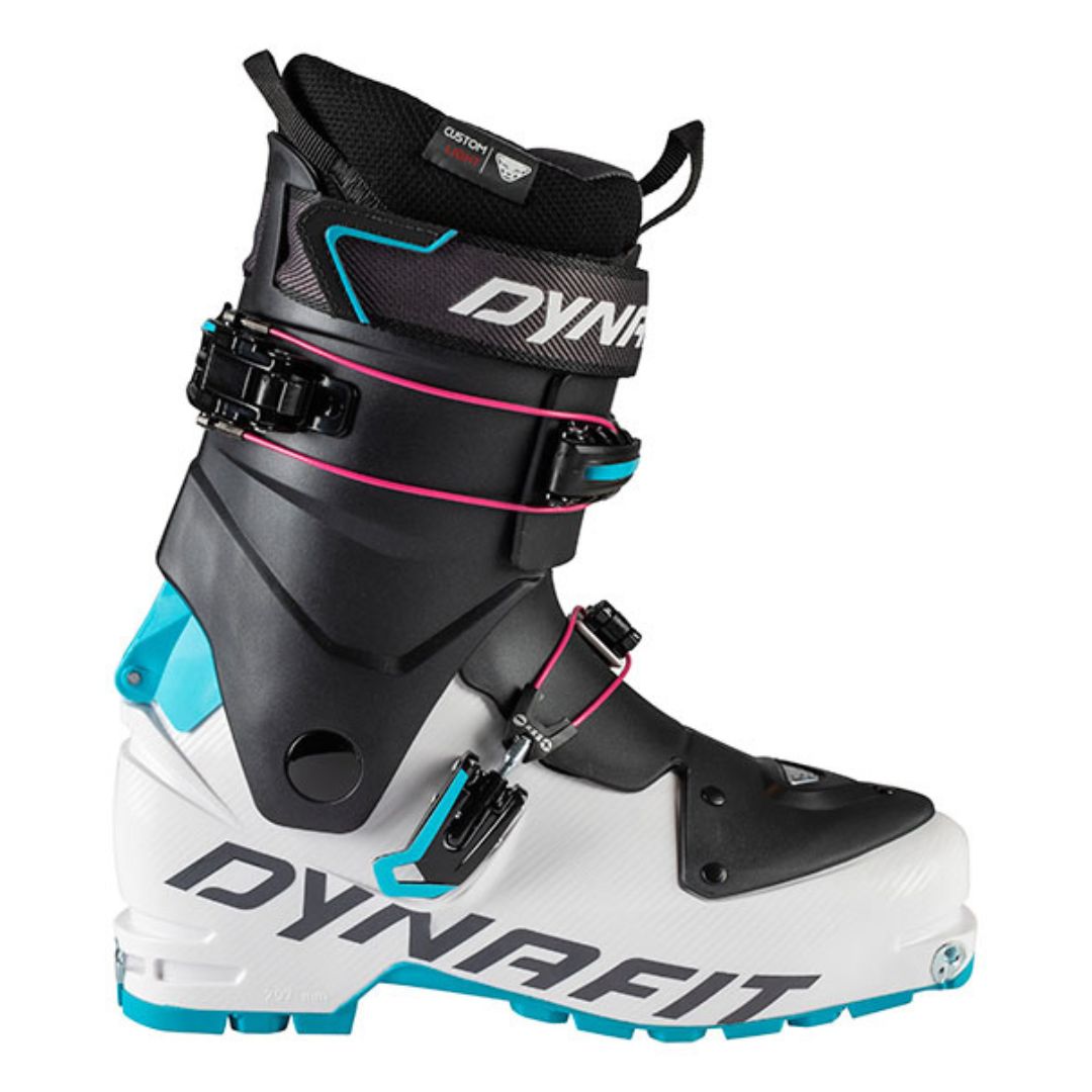 BOTTE DE SKI ALPIN DYNAFIT SPEED W POUR FEMME BLANC/NOIR/BLEU CYAN