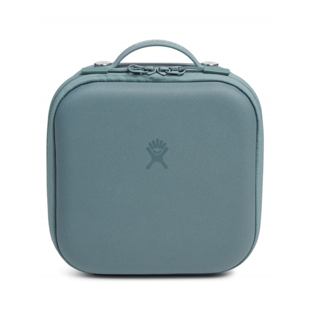 BOITE À LUNCH ISOTHERME HYDRO FLASK PETITE COULEUR BALTIC VUE DE LA BOITE À LUNCH BLEU GRISE DE FACE
