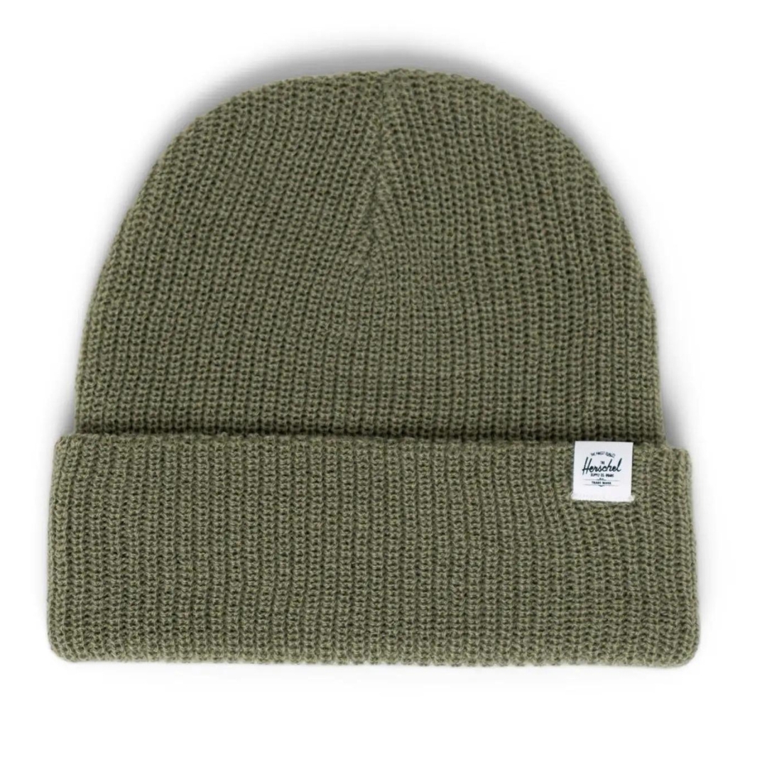 TUQUE HERSCHEL QUARTZ POUR ADULTE couleur sea spray vue de la tuque verte olive pale de face