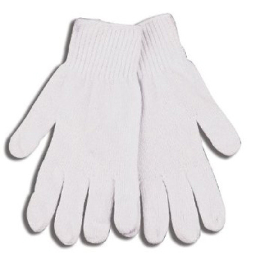 GANTS DE TRAVAIL KINGTREADS EN TRICOT COULEUR BLANC VU DES DEUX GANTS EXTENSIBLES