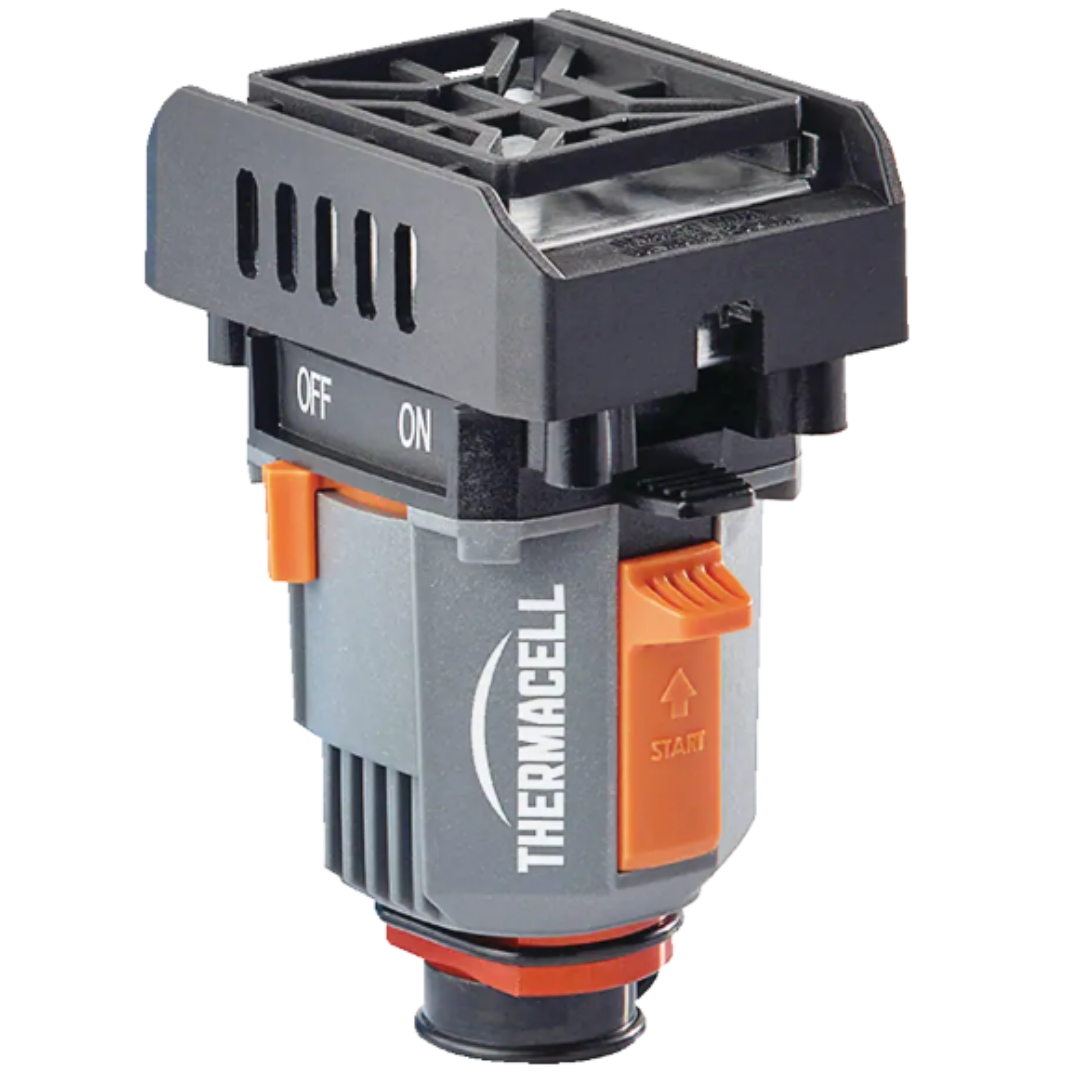 CHASSE-MOUSTIQUES / INSECTES THERMACELL 90 HEURES SANS DEET BACKPACKER de couleurs noir gris et orange