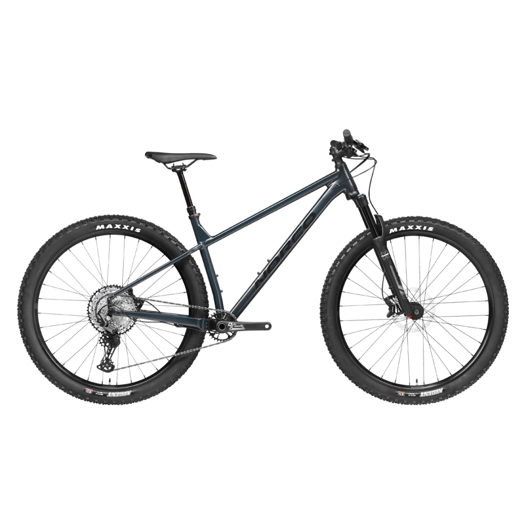 VÉLO DE MONTAGNE NORCO FLUID HT 1 couleur blue/black vue de profil du vélo bleu acier foncé