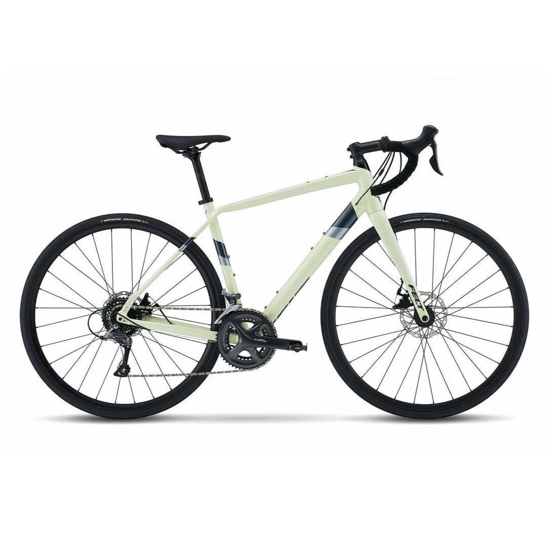 VÉLO DE ROUTE FELT VR 60 (2022) couleur glow green vue du profil du vélo bienge et vert pale