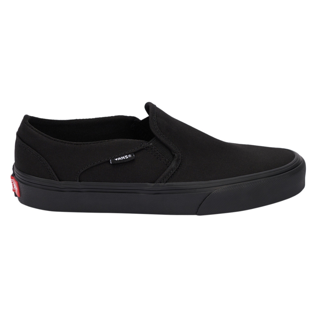 CHAUSSURE URBAINE VANS ASHER POUR femme couleur blk-black/black vue de la chaussure droite de couleur noire de profil droit