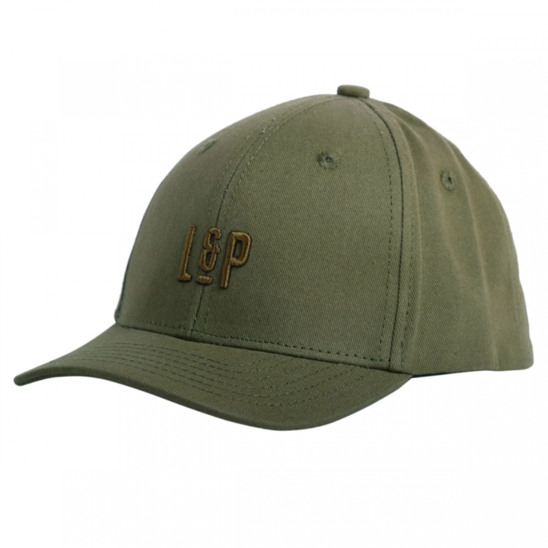 CASQUETTE L & P MONACO 3.0 SNAPBACK POUR ENFANT COULEUR VERT AGAVE VUE DE LA CASQUETTE VERTE DE PROFIL GAUCHE AVANT