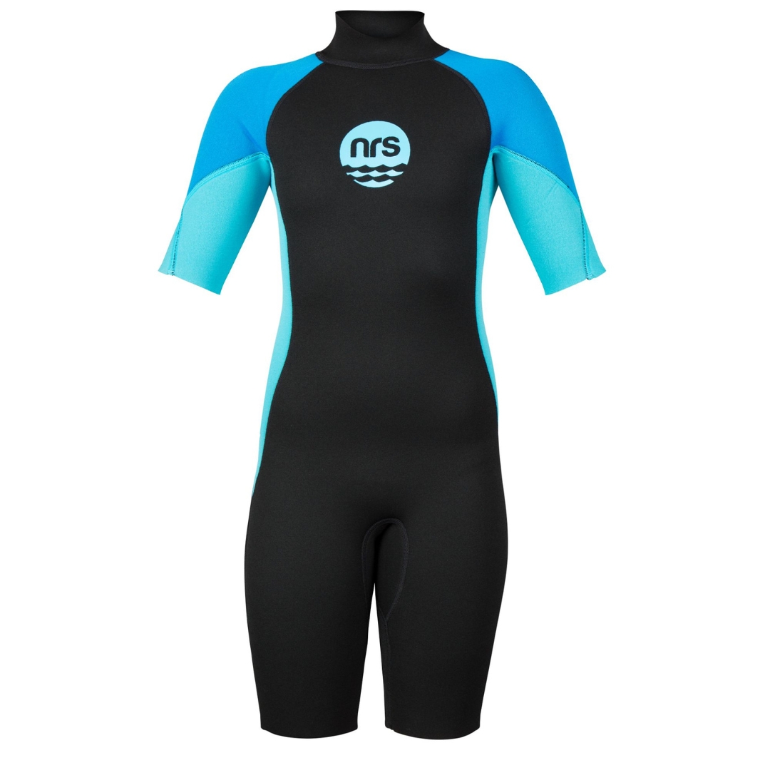 COMBINAISON EN NÉOPRÈNE NRS SHORTY WETSUIT POUR ENFANT COULEUR BLACK VU DE FACE