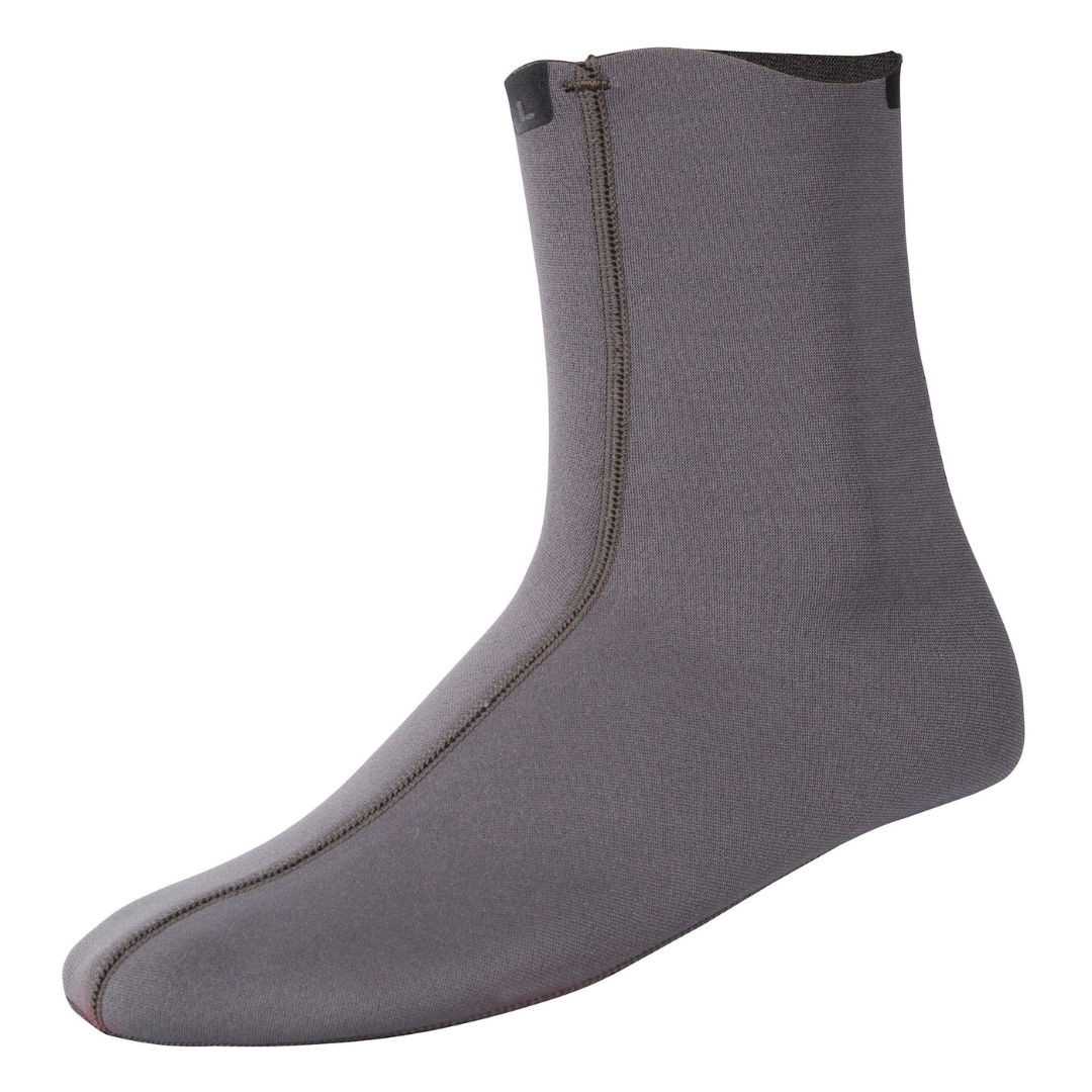 CHAUSSETTE EN NÉOPRÈNE NRS WETSOCKS 2MM couleur gray vu de la chaussette grise de profil gauche