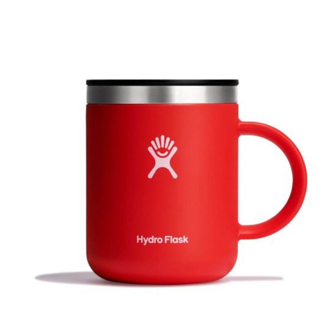 TASSE À CAFÉ ISOTHERME HYDRO FLASK COFFEE MUG 12OZ couleur GOJI STONE vue de la tasse rouge de face