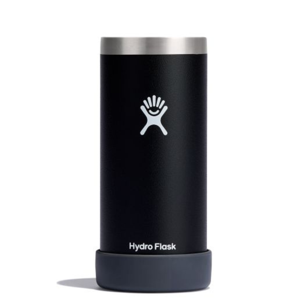 PROTECTION ISOLANTE HYDRO FLASK COOLER CUP SLIM 12 OZ couleur black vu de face col au bas