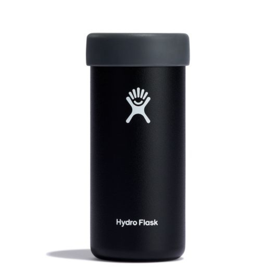 PROTECTION ISOLANTE HYDRO FLASK COOLER CUP SLIM 12 OZ couleur black vue de face col au haut