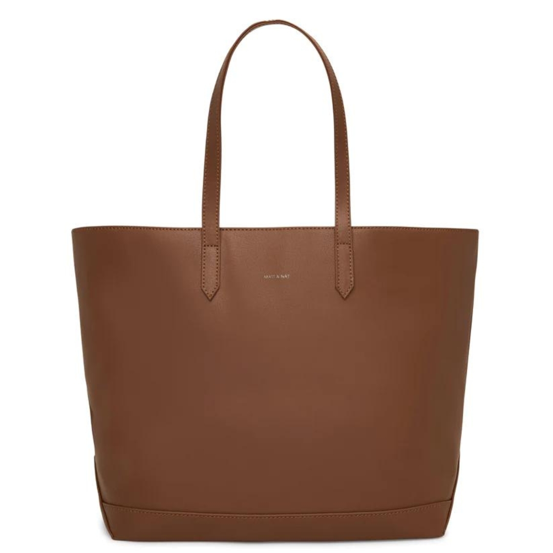 SAC FOURRE-TOUT MATT & NAT SCHLEPP ARBOR couleur pecan vu du sac brun de face